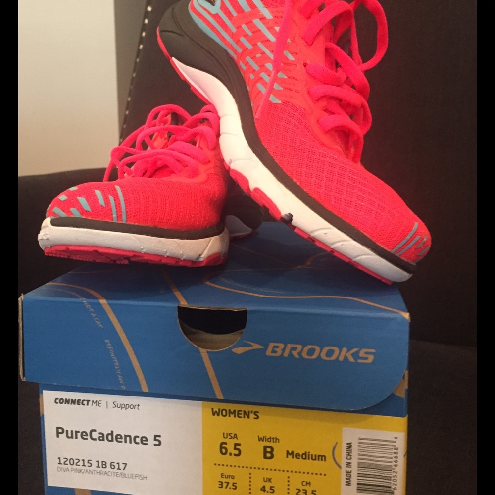 Brooks size 6.5, Pure Cadence 5, pink